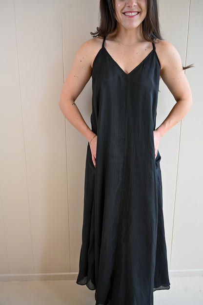 Laurie Tassel Strap Midi Dress