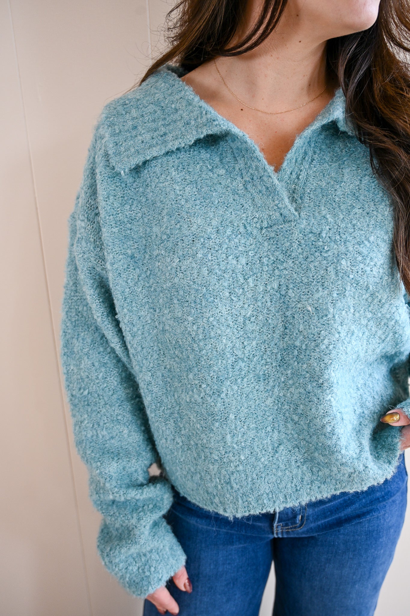 Adobe Drive Collar Sweater