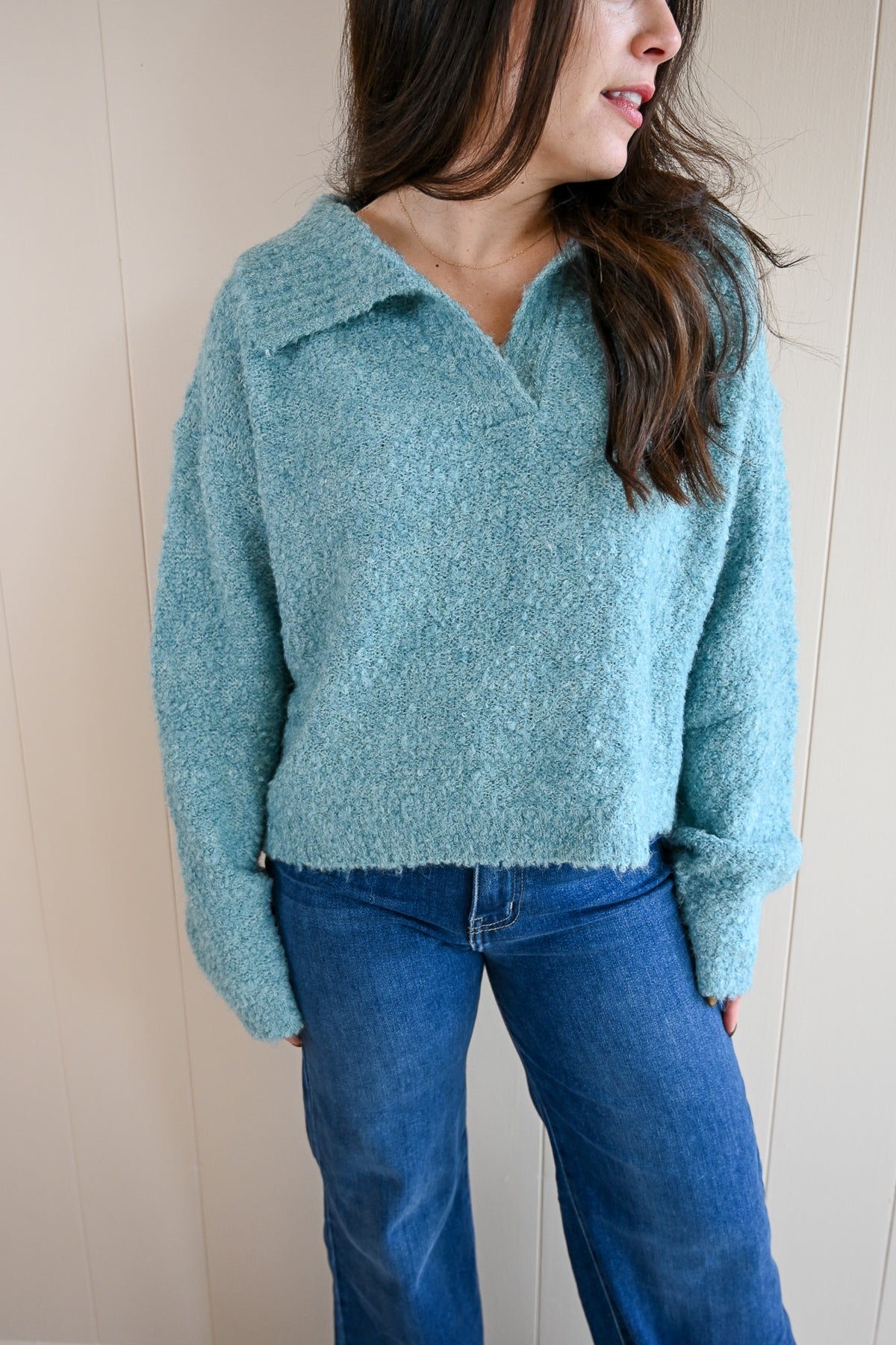 Adobe Drive Collar Sweater