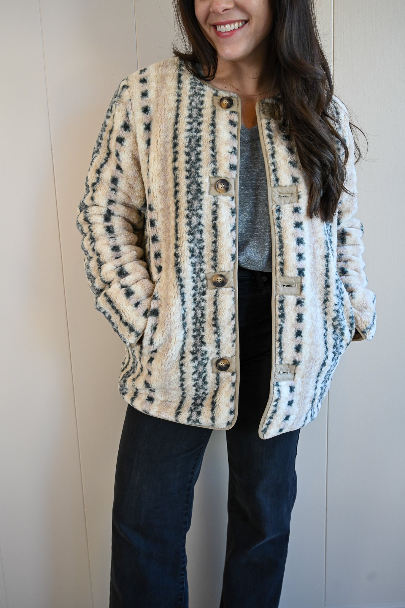 Pearl Street Reversible Sherling Jacket