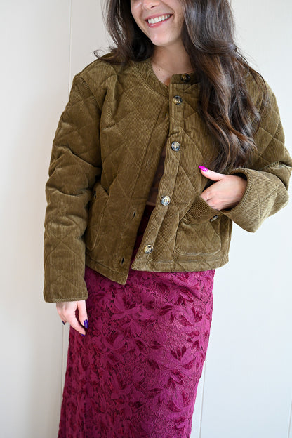 Locust Street Quilted Velvet Jacket