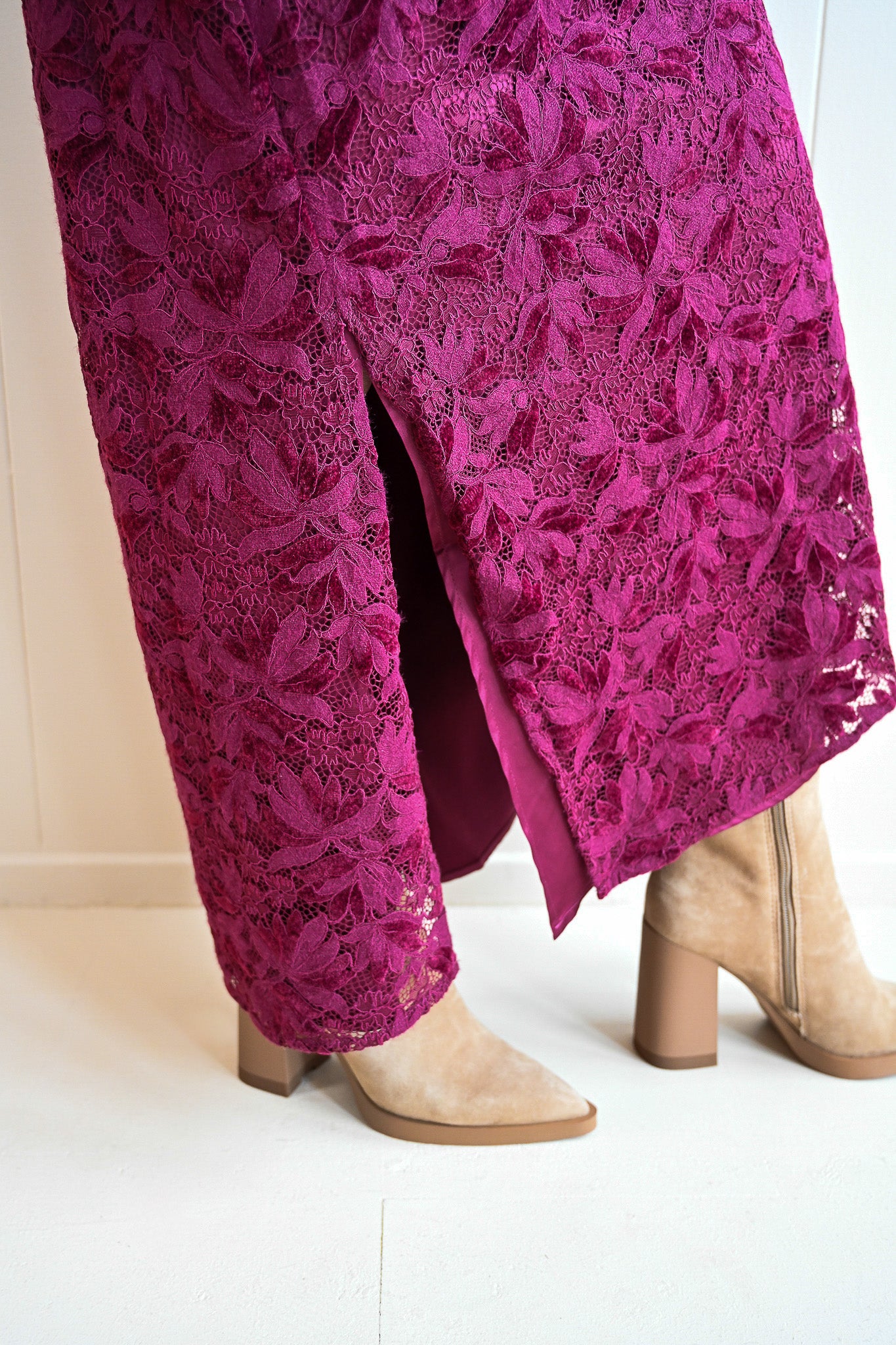 Mermaid Avenue Lace Maxi Skirt