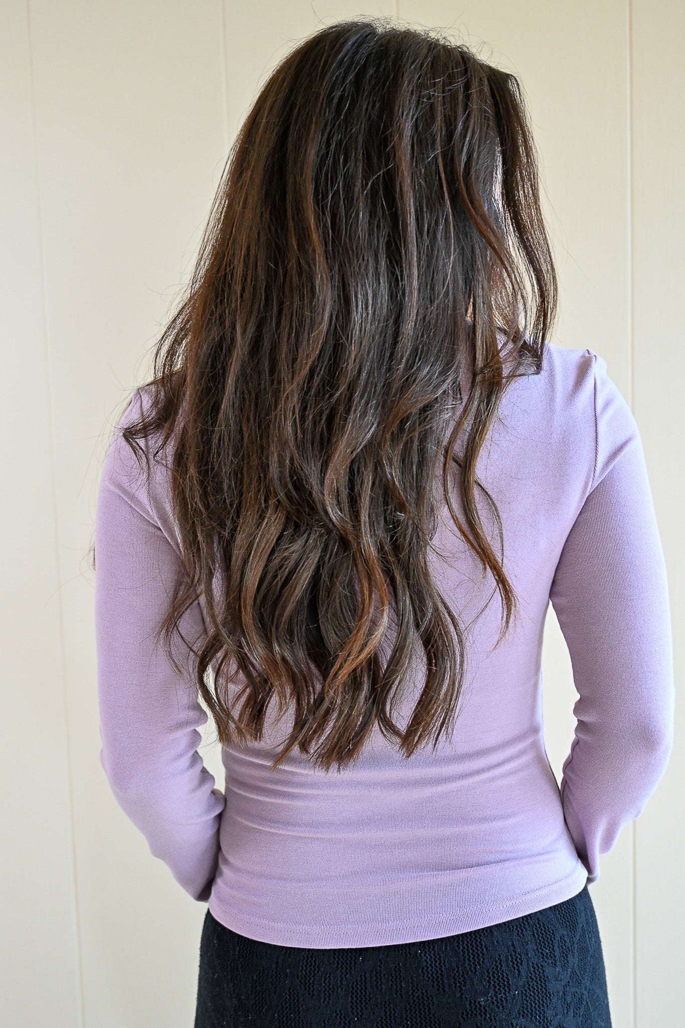 Melton Place Long Sleeve Top - Lilac