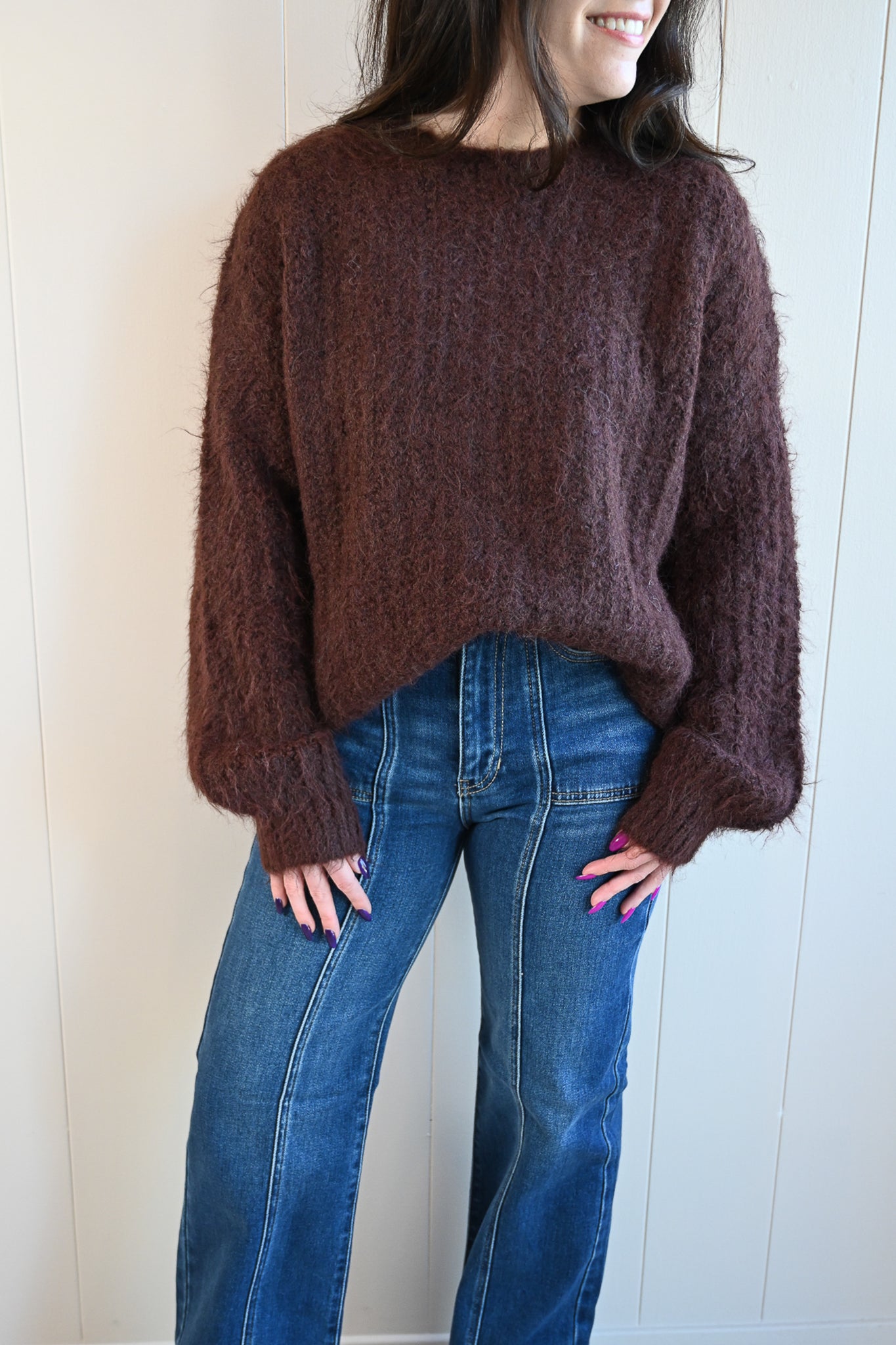 Ridge Road Fuzzy Sweater