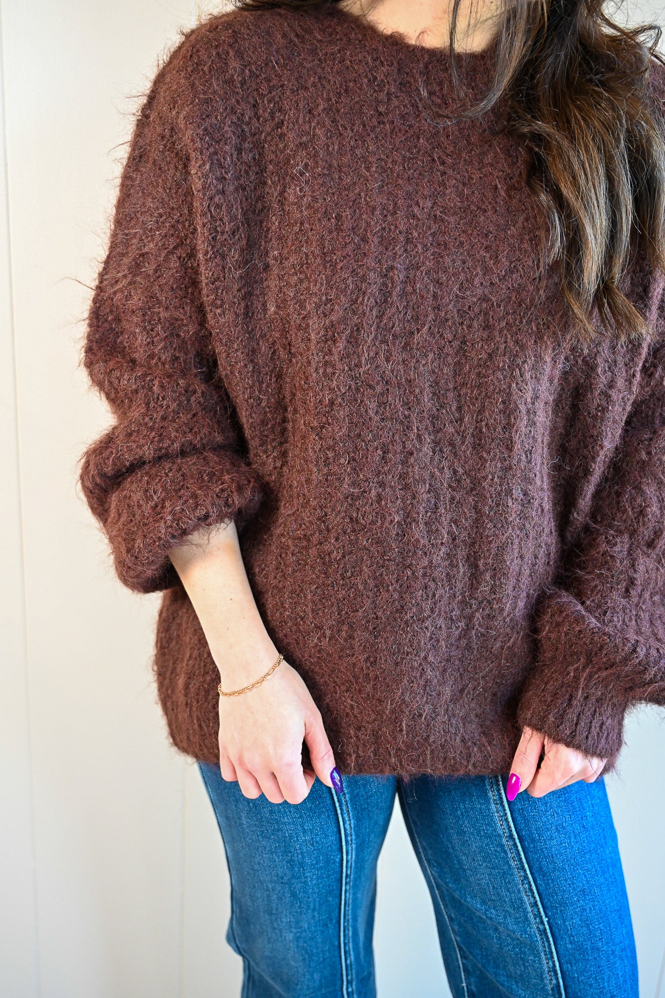 Ridge Road Fuzzy Sweater