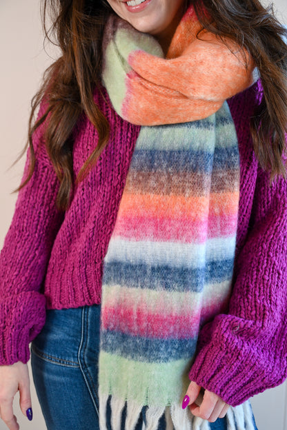 Central Avenue Scarf - Rainbow