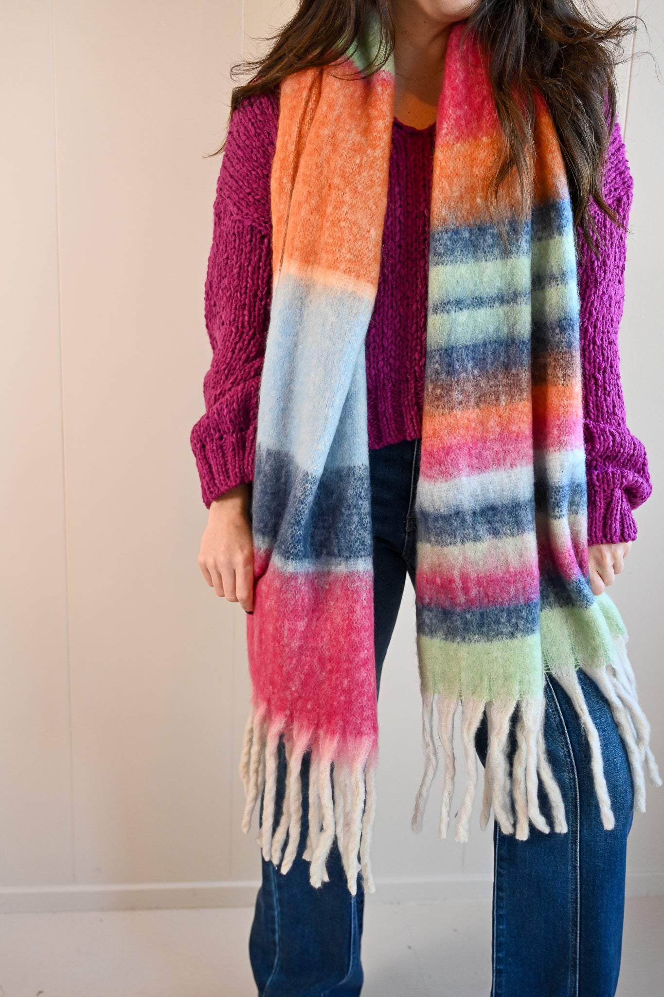 Central Avenue Scarf - Rainbow