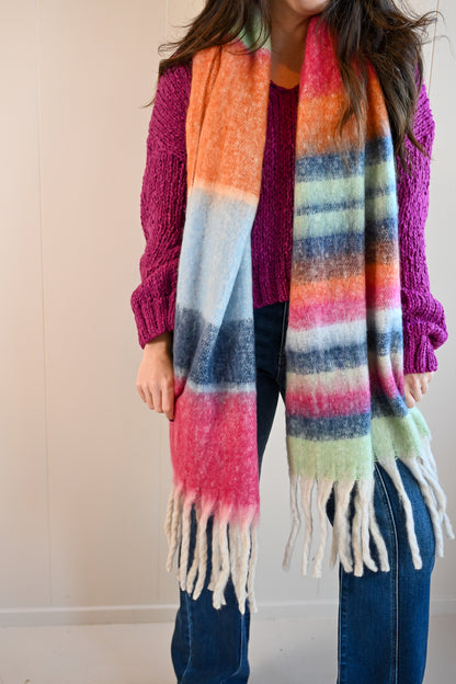 Central Avenue Scarf - Rainbow