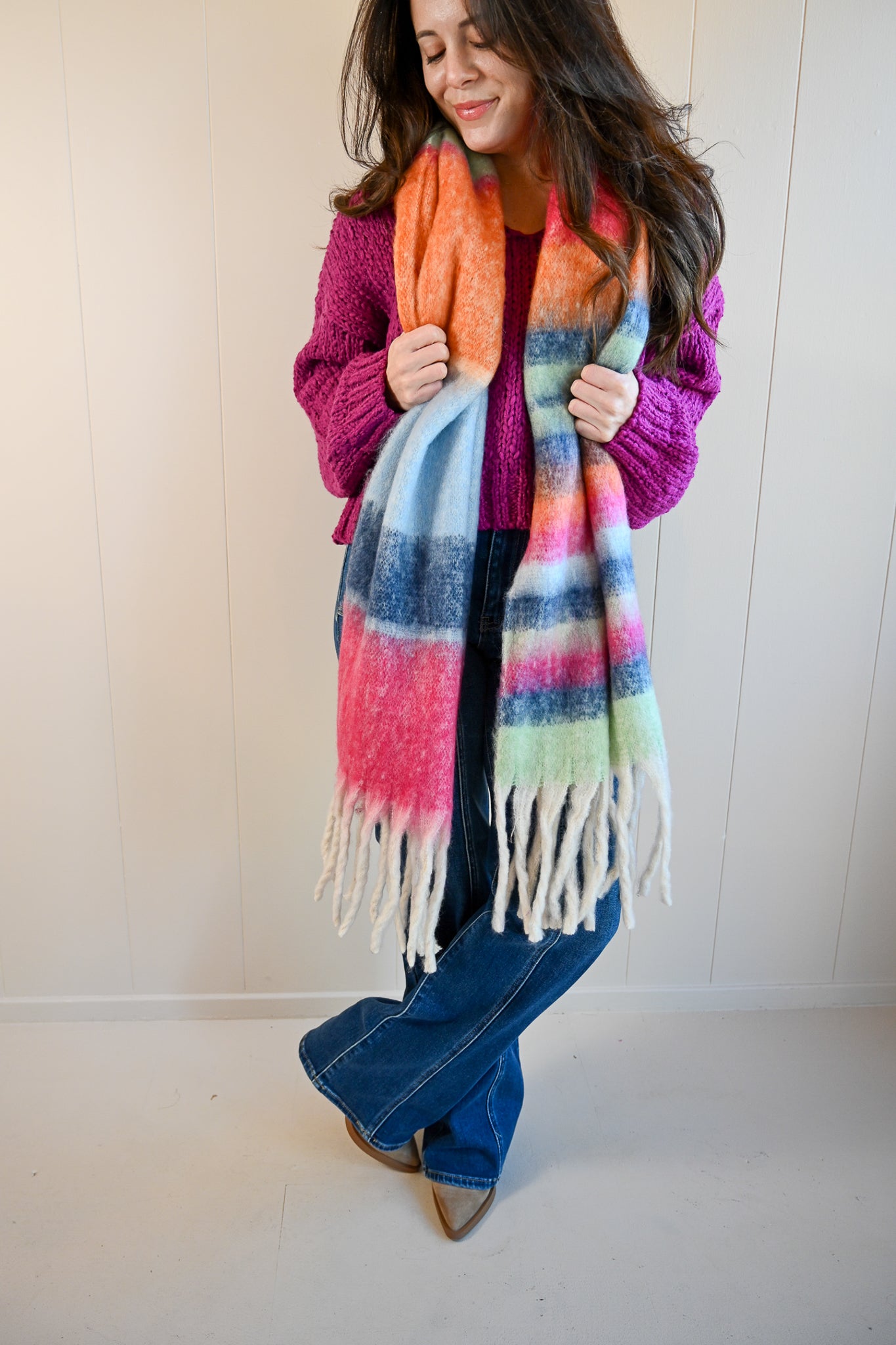 Central Avenue Scarf - Rainbow