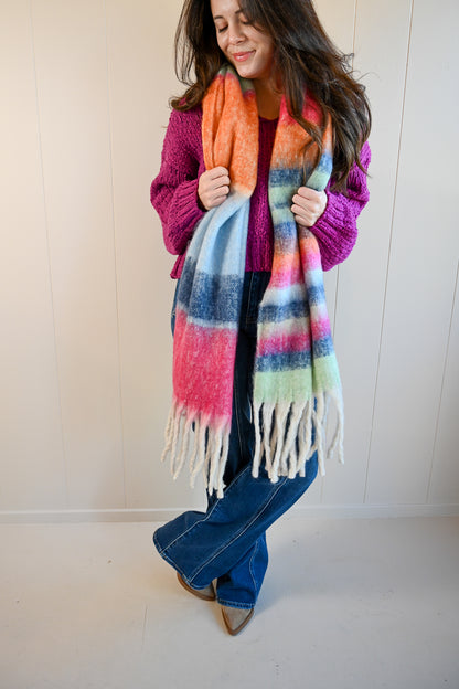 Central Avenue Scarf - Rainbow