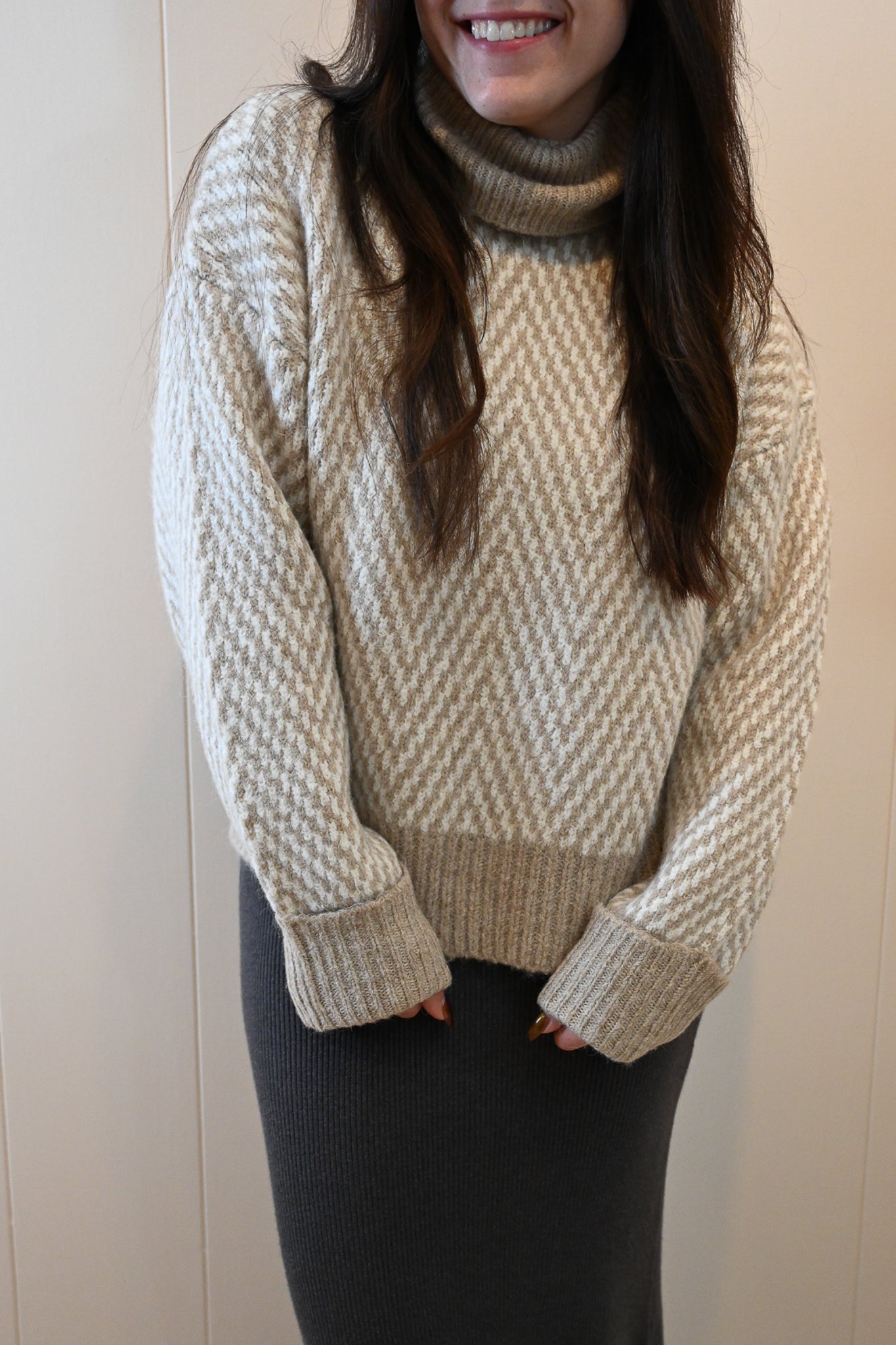 Beauford Place Funnel Neck Sweater