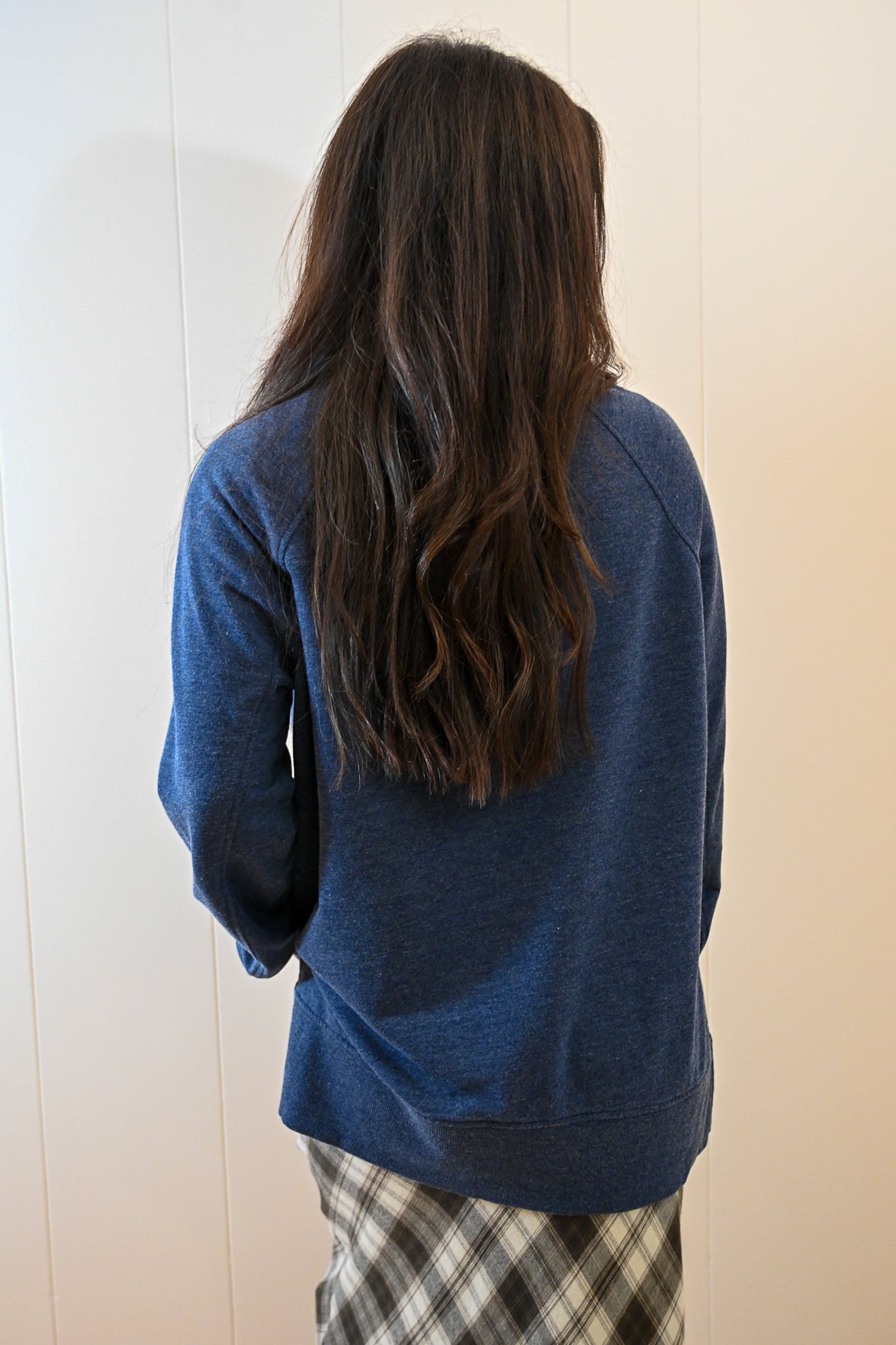 Maple Street V Neck Burnout Top - Ocean