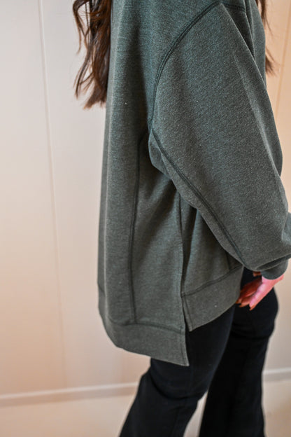 Maple Burnout Top - Moss