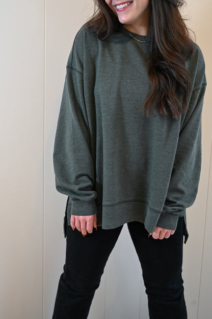 Maple Burnout Top - Moss