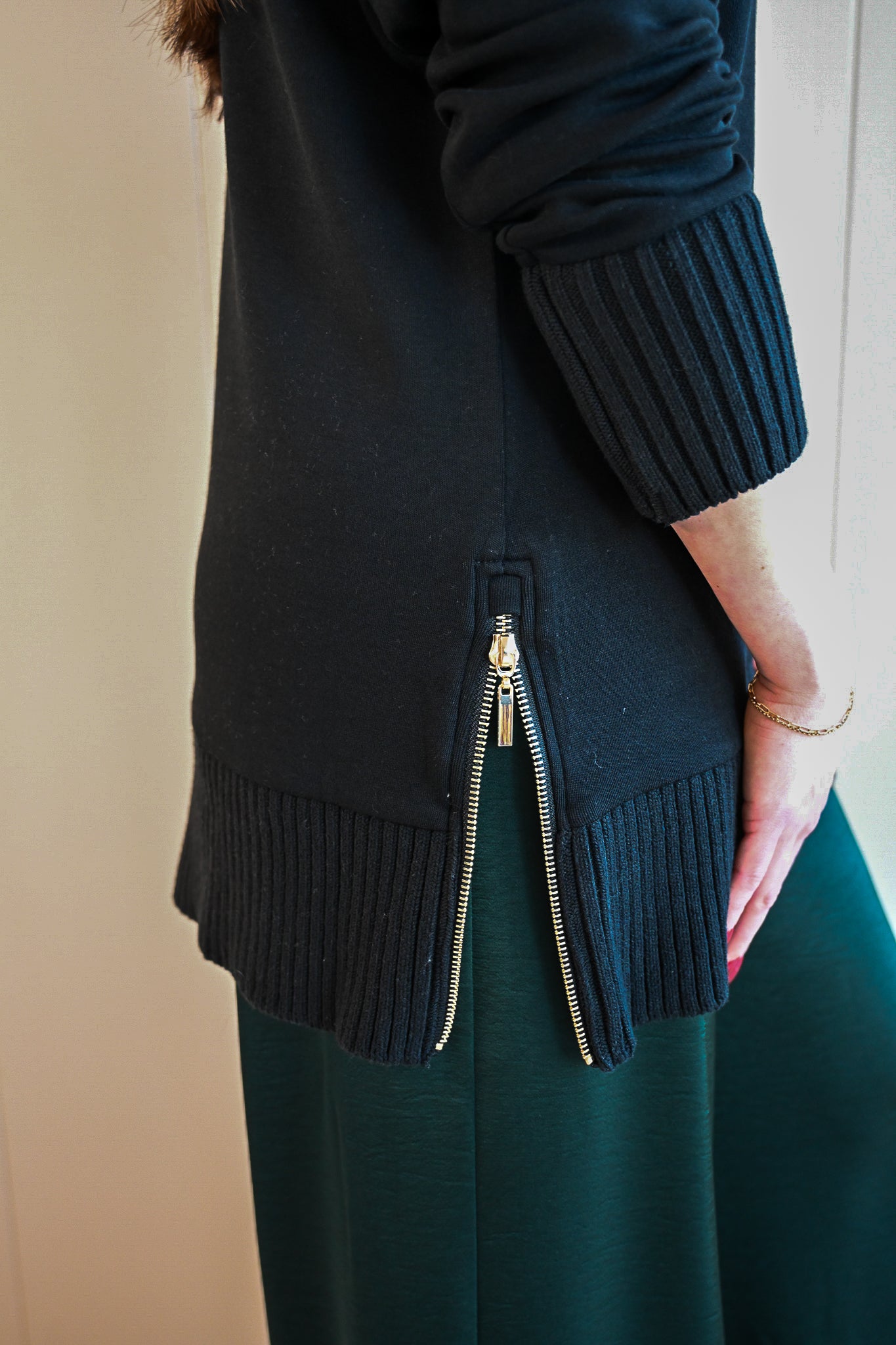 Ransford Avenue Mock Neck Top - Storm