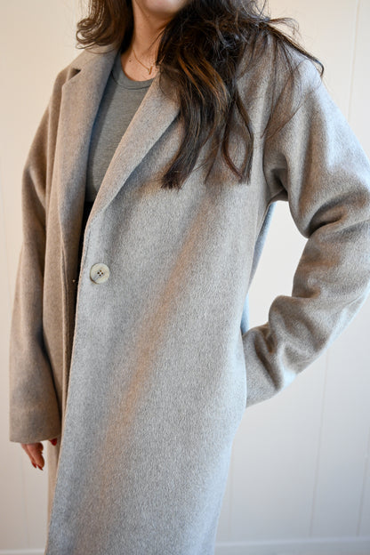 Piedmont Avenue Luxe Coat - Beach Wood