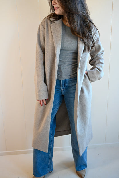 Piedmont Avenue Luxe Coat - Beach Wood