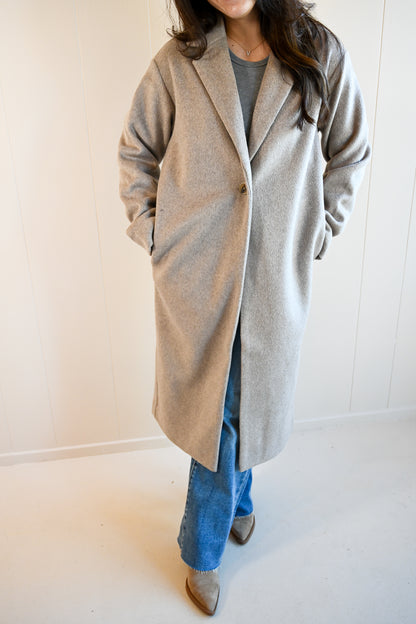 Piedmont Avenue Luxe Coat - Beach Wood