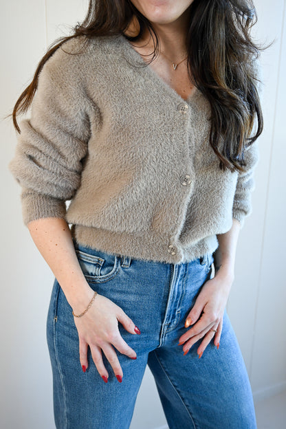 Ripple Street Fuzzy Cardigan