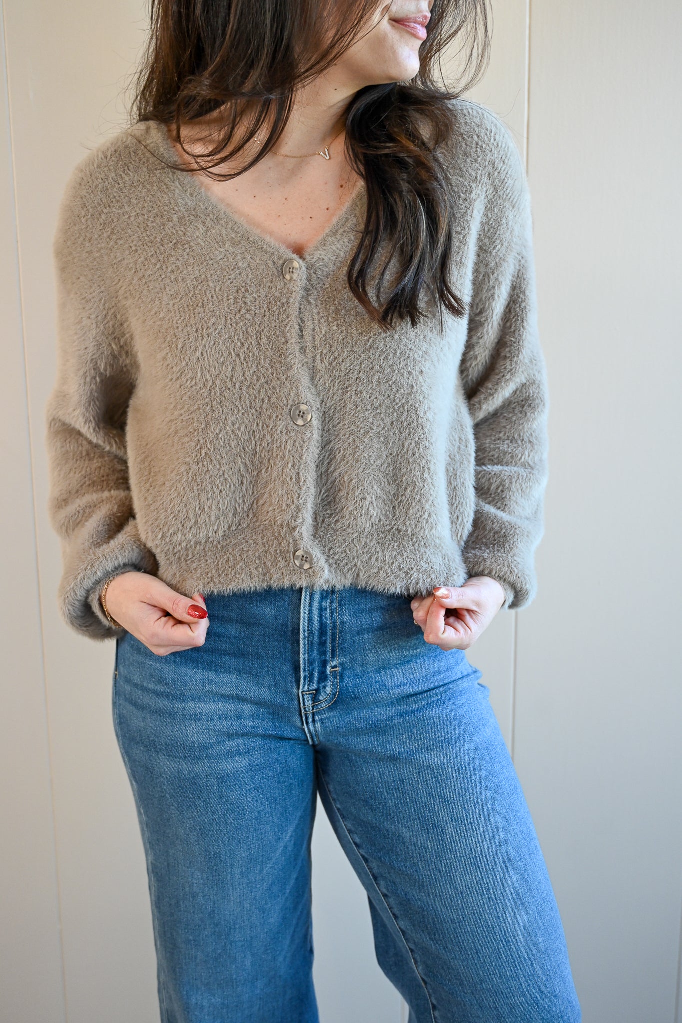 Ripple Street Fuzzy Cardigan