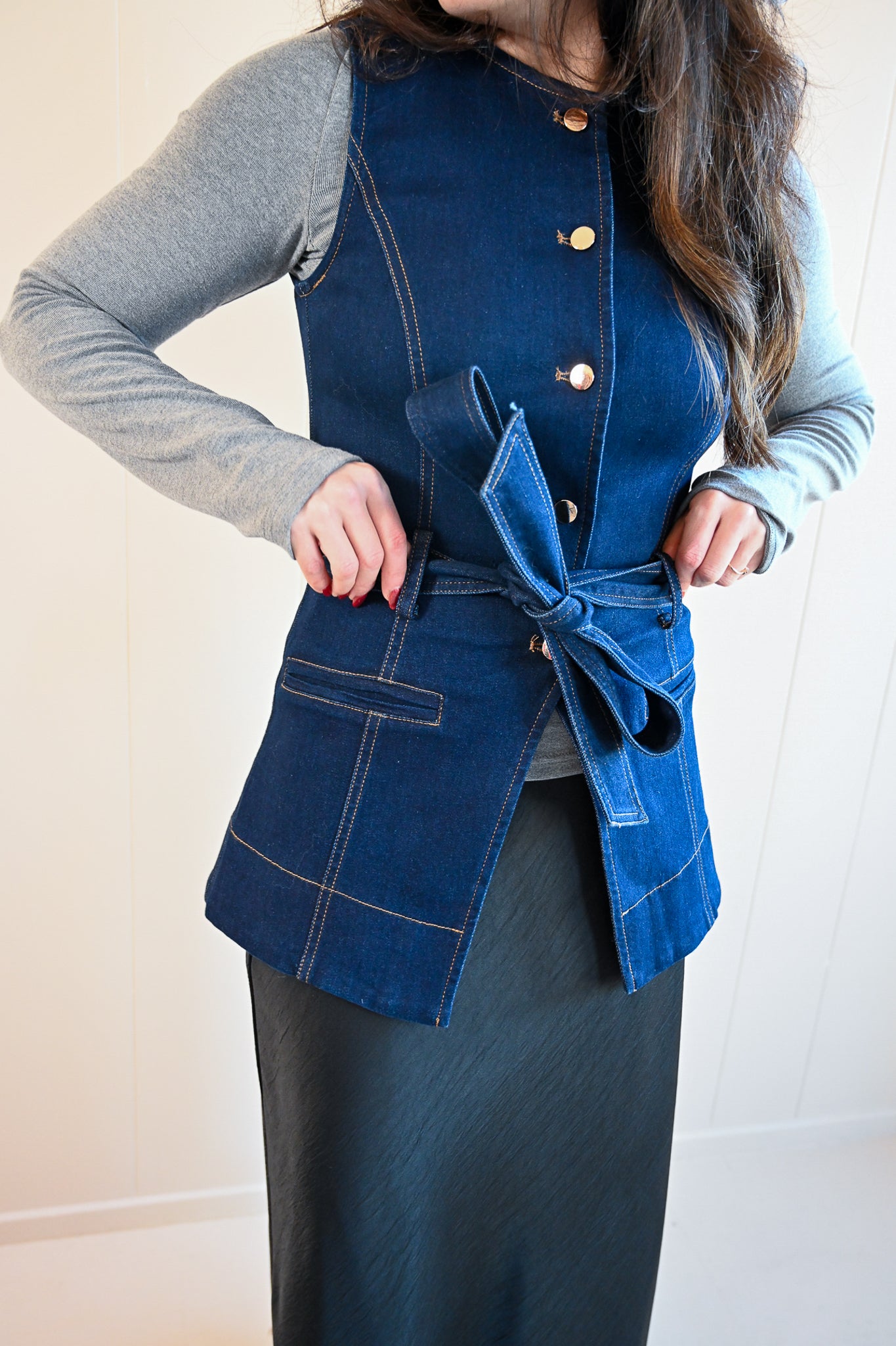 Acropolis Street Denim Vest