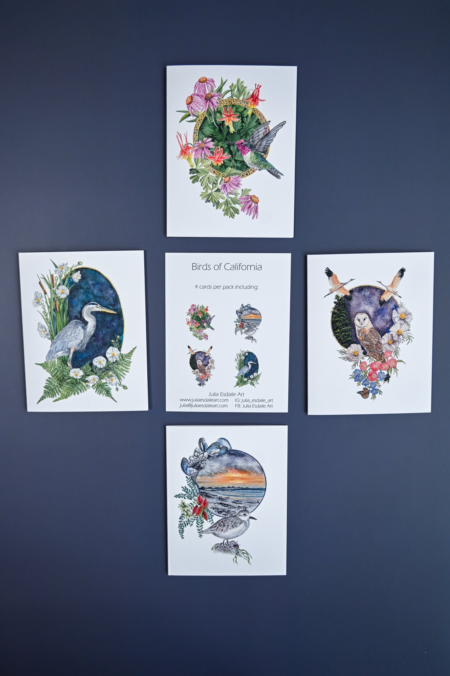 4 Pack Card Sets By By Julia Esdaile
