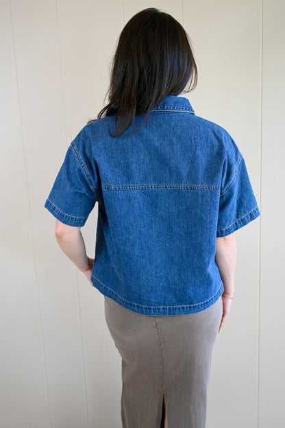 Short Street Denim Top
