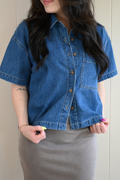Short Street Denim Top