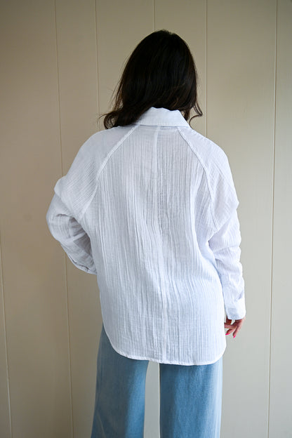 Prescott Avenue Gauze Button Up