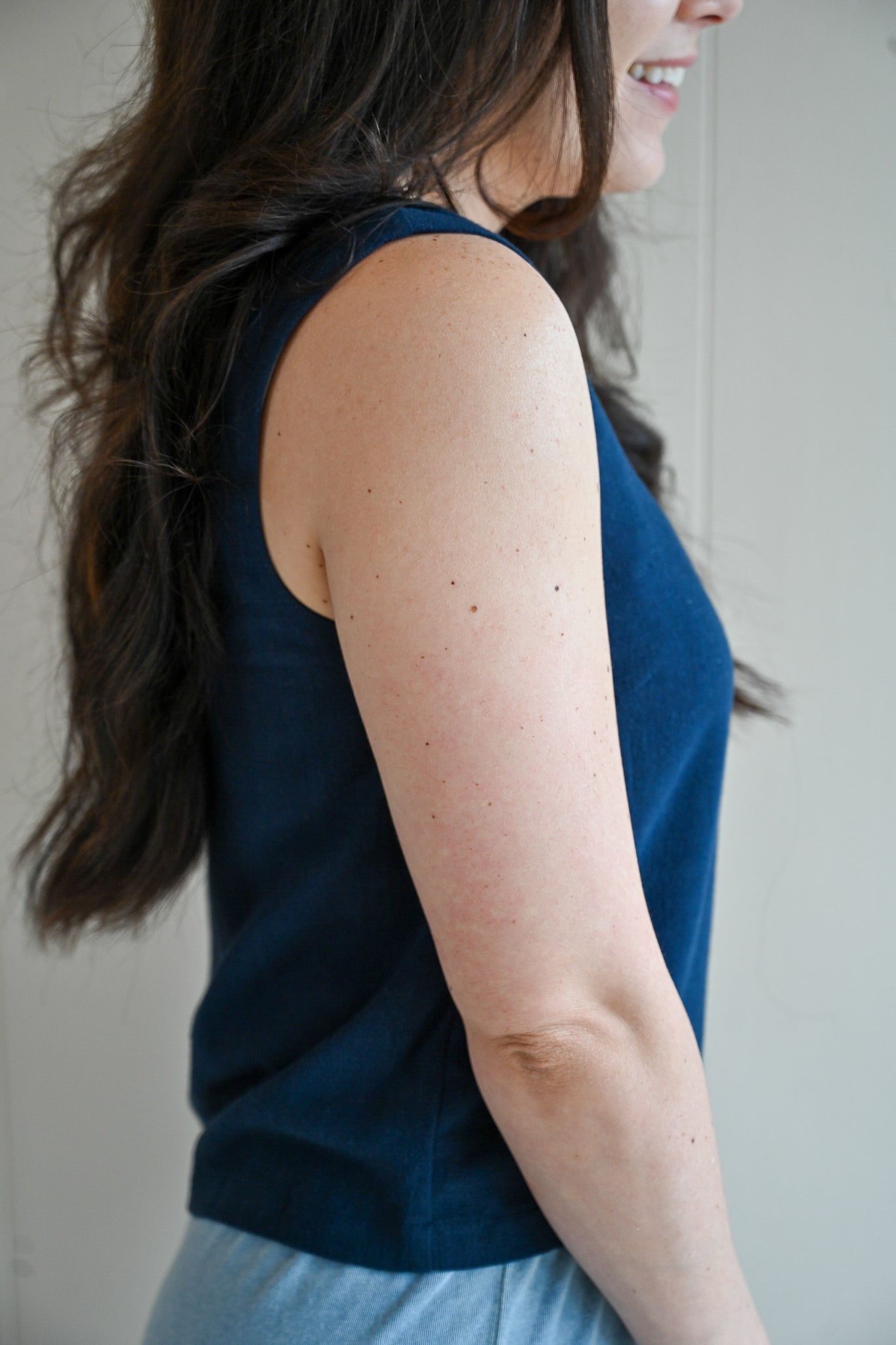 Pico Avenue Cropped Linen Tank