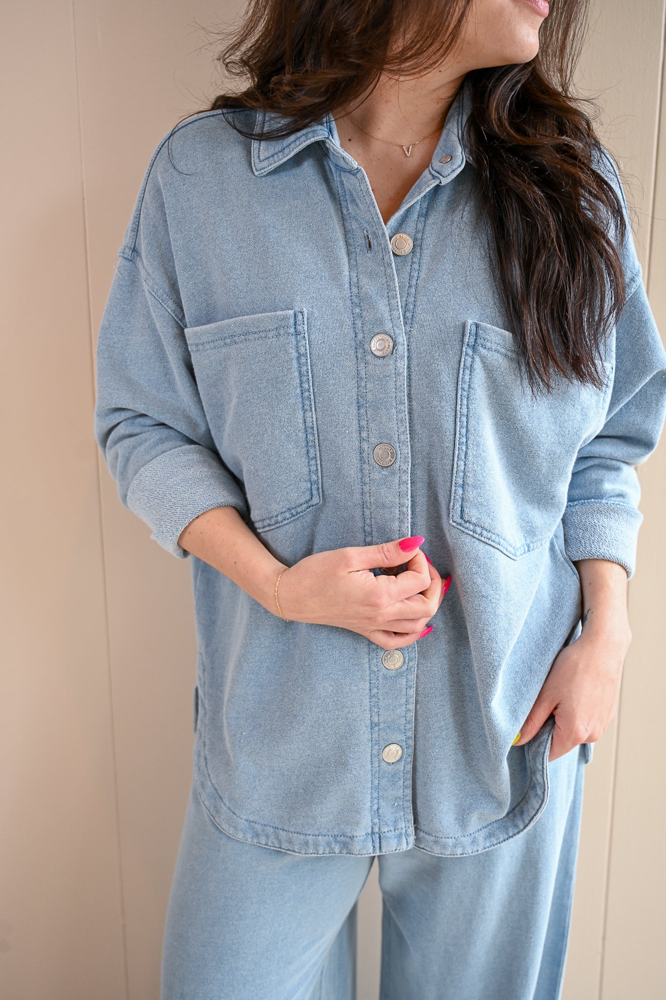 Beacon Knit Jacket - Sky