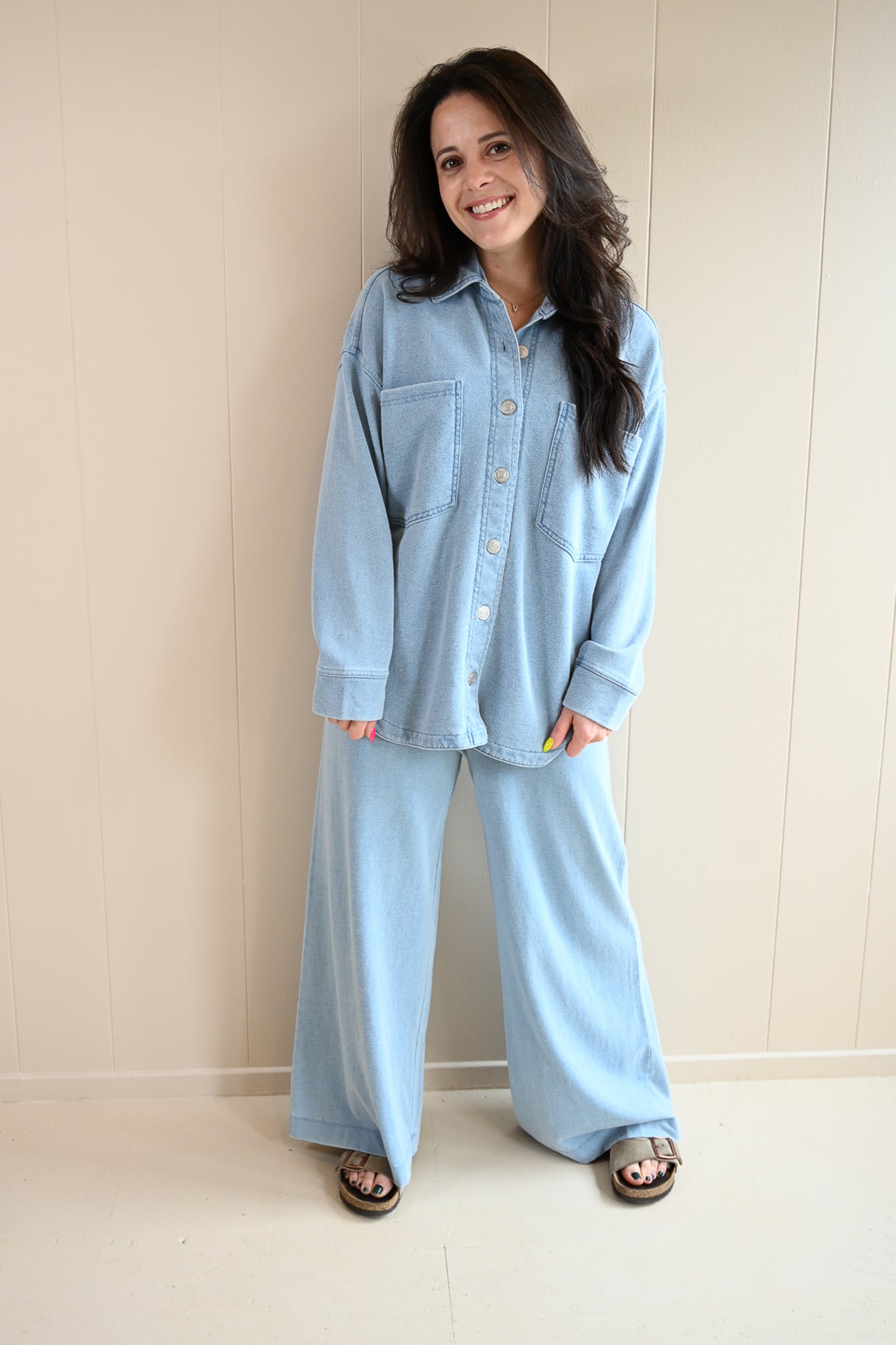 Beacon Knit Jacket - Sky