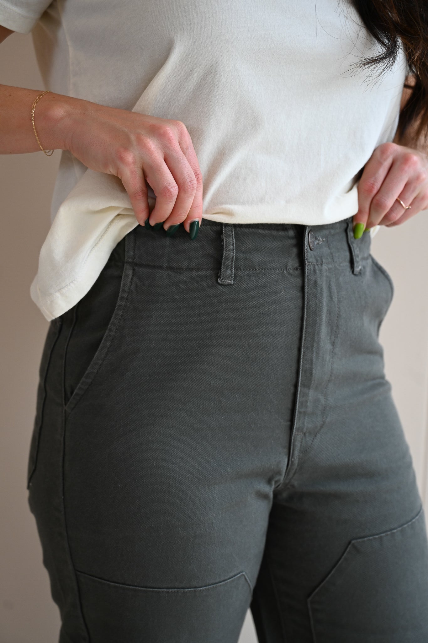 The Lily Pant Salt Washed Coal by VNTNA
