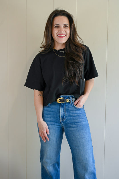 Classic Boy Tee Black by VNTNA
