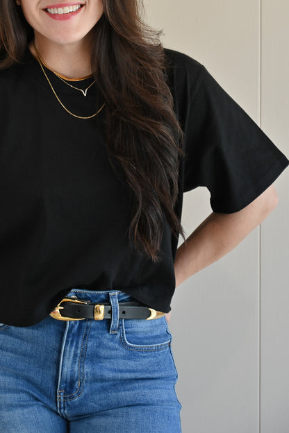 Classic Boy Tee Black by VNTNA