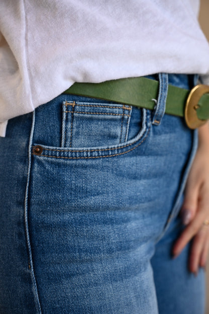 Clark Light Wash Wide Leg Scissor Hem Jeans
