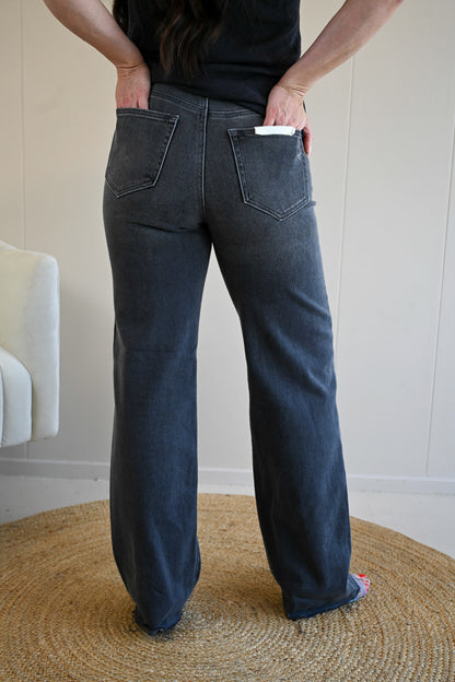 Day Circle Dark Gray Straight Leg Jeans
