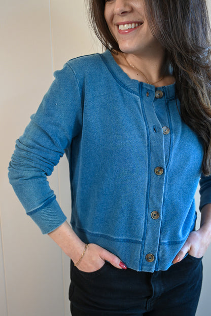 Garden Denim Cardigan