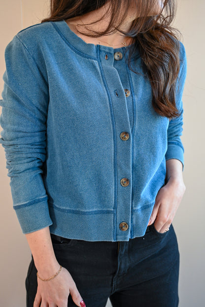Garden Denim Cardigan