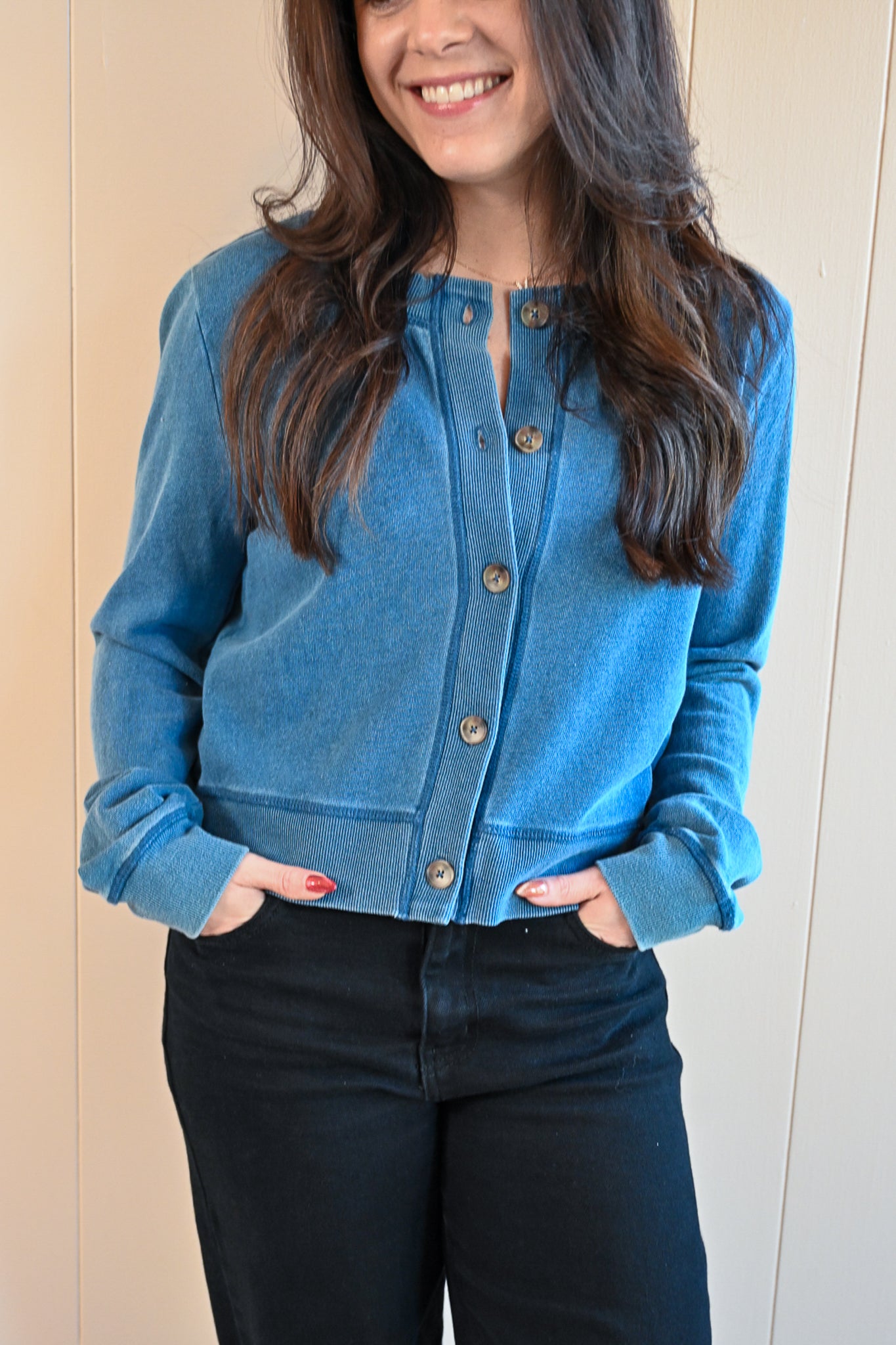 Garden Denim Cardigan
