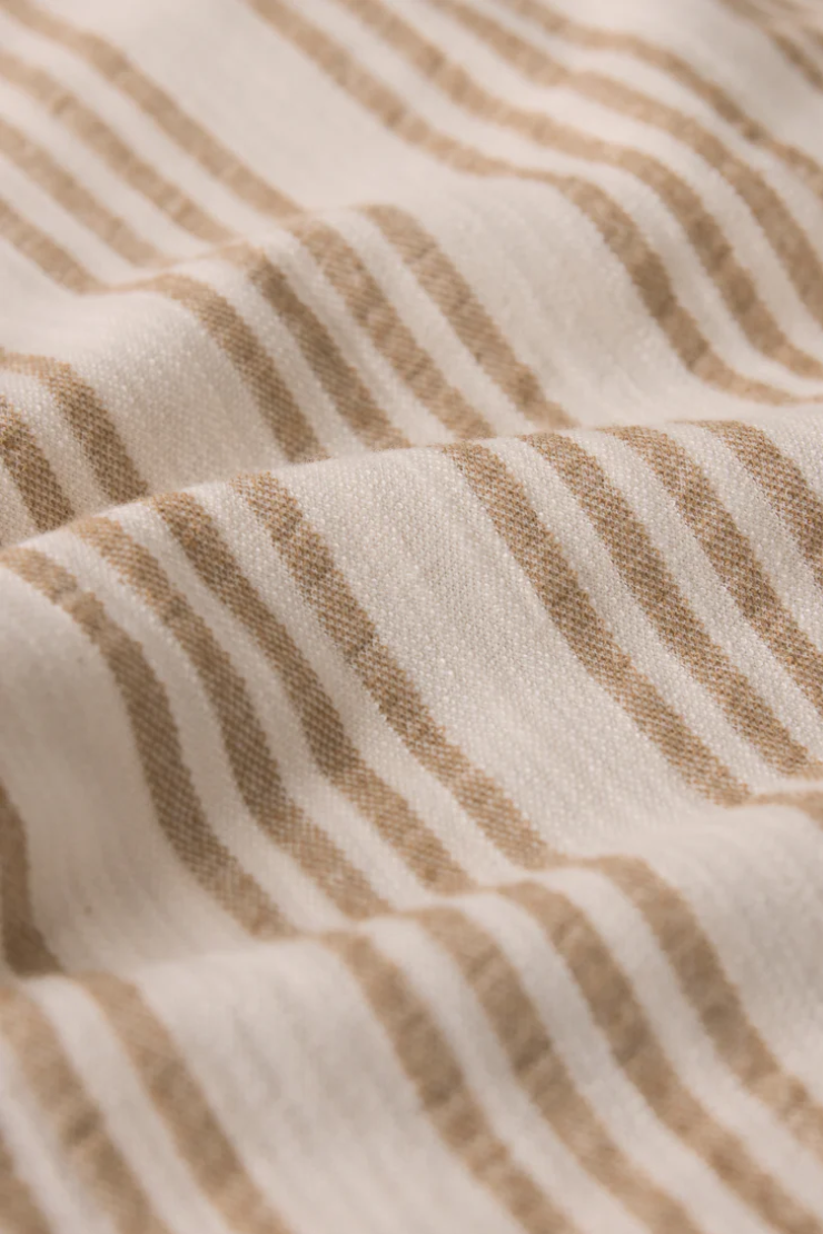 Central Avenue Linen Pant - Cloud Stripe