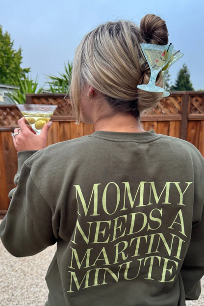 Martini Minute Crewneck By Salty Moms Club