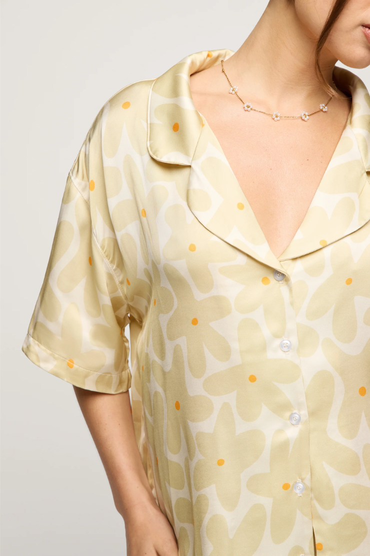 Abstract Daisy Short Pajama Set by NEENDI