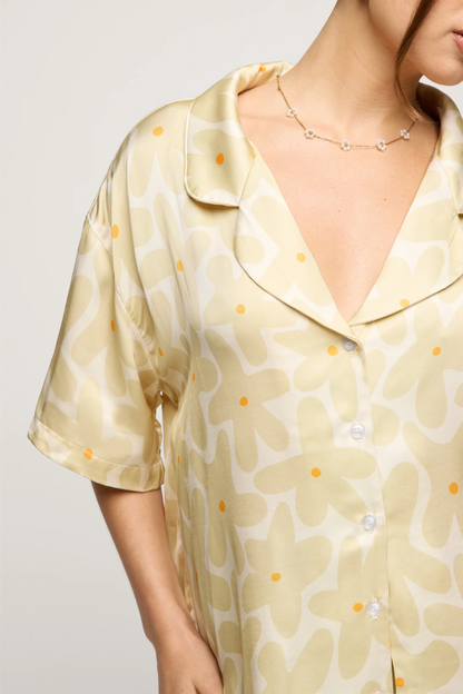 Abstract Daisy Short Pajama Set by NEENDI