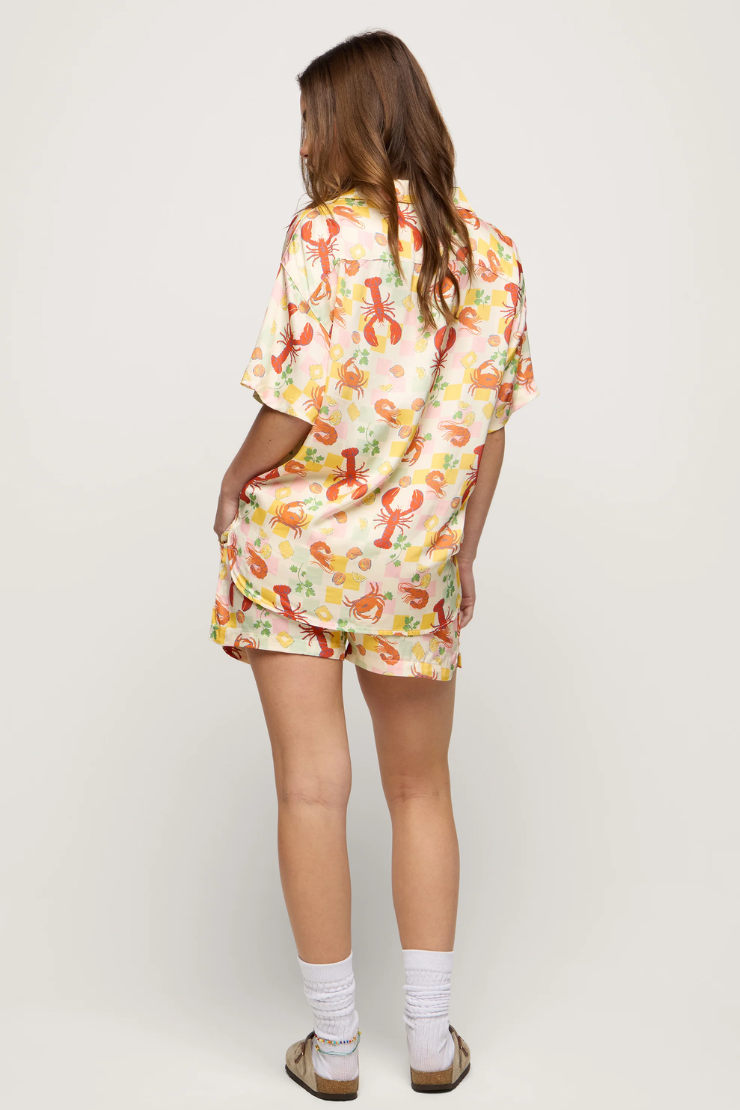Crab Boil Short Pajama Set by NEENDI