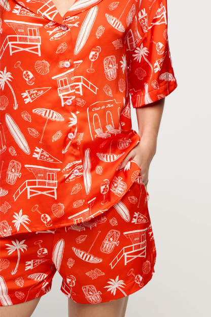 Beach Club Short Pajama Set by NEENDI