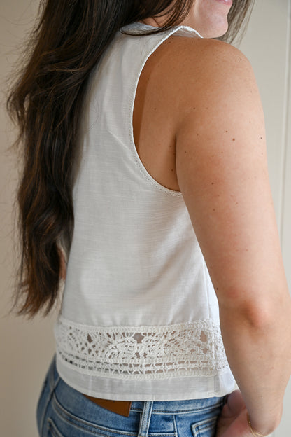 Laine Street Embroidered Tank