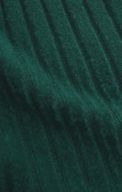 Siren Street Rib Long Sleeve Top - Cypress