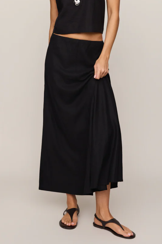 Country Club Gate Linen Skirt