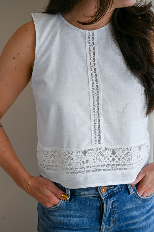 Laine Street Embroidered Tank